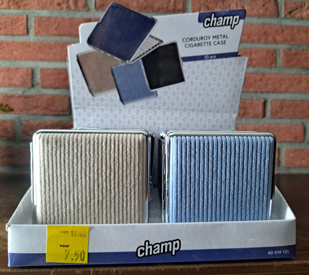 Champ corduroy sigarettenkoker - 20 sigaretten - beige