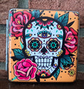 Champ sigarettenkoker skulls & flower - 20 sigaretten - oranje