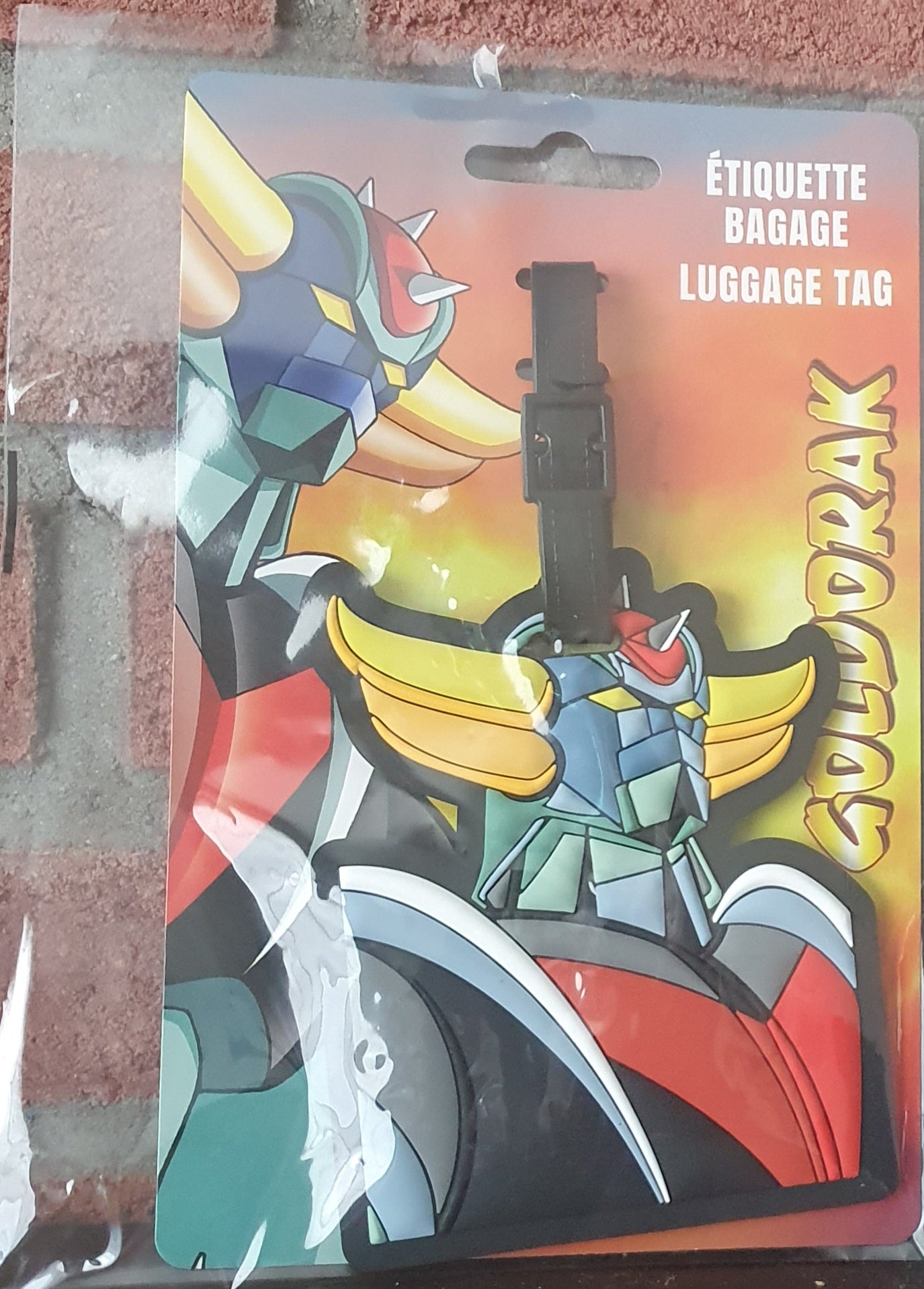 Goldorak bagage label