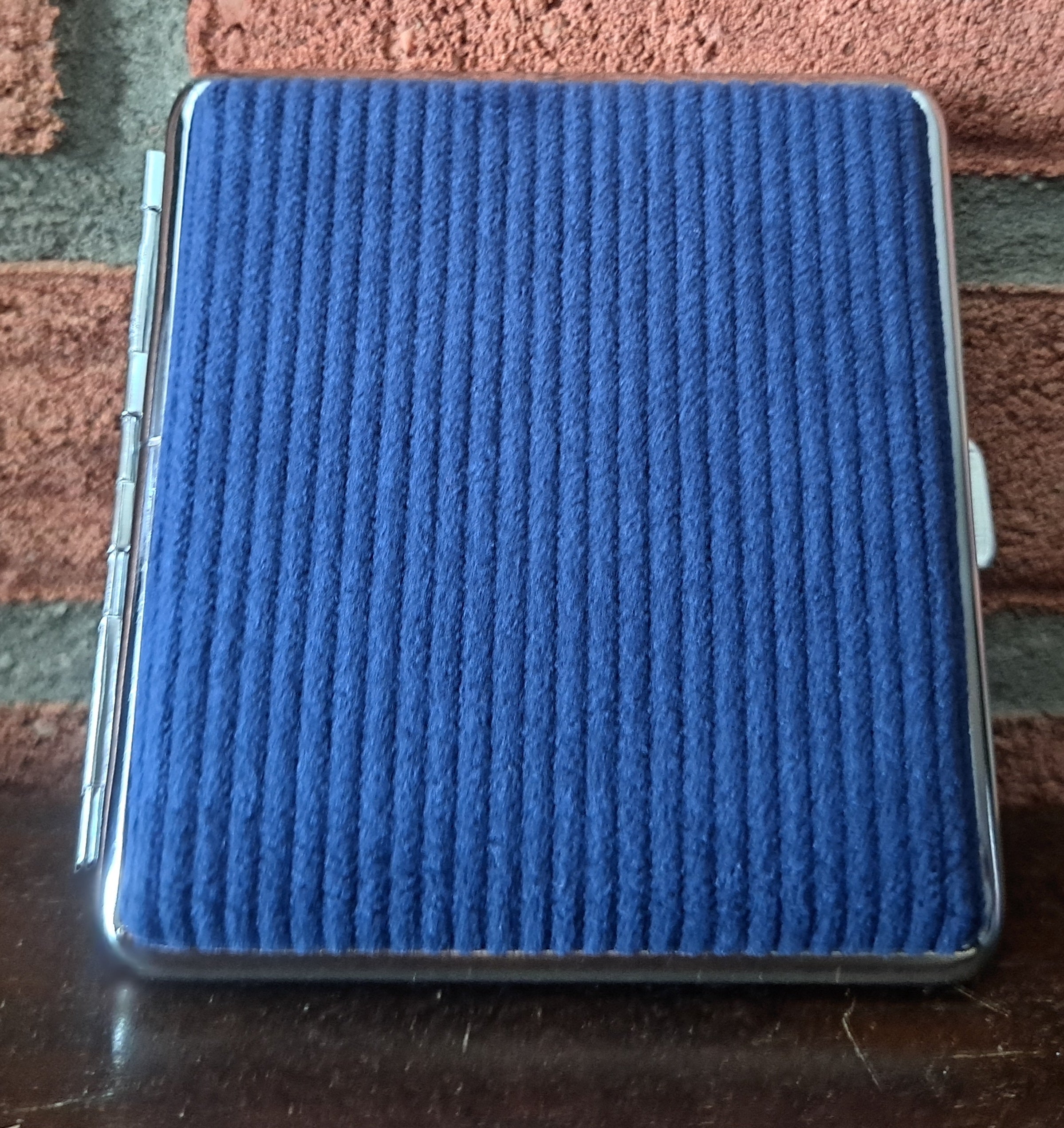 Champ corduroy sigarettenkoker - 20 sigaretten - blauw