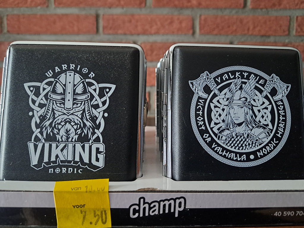 Champ sigarettenhouder viking thema - 20 sigaretten - Valkyrie