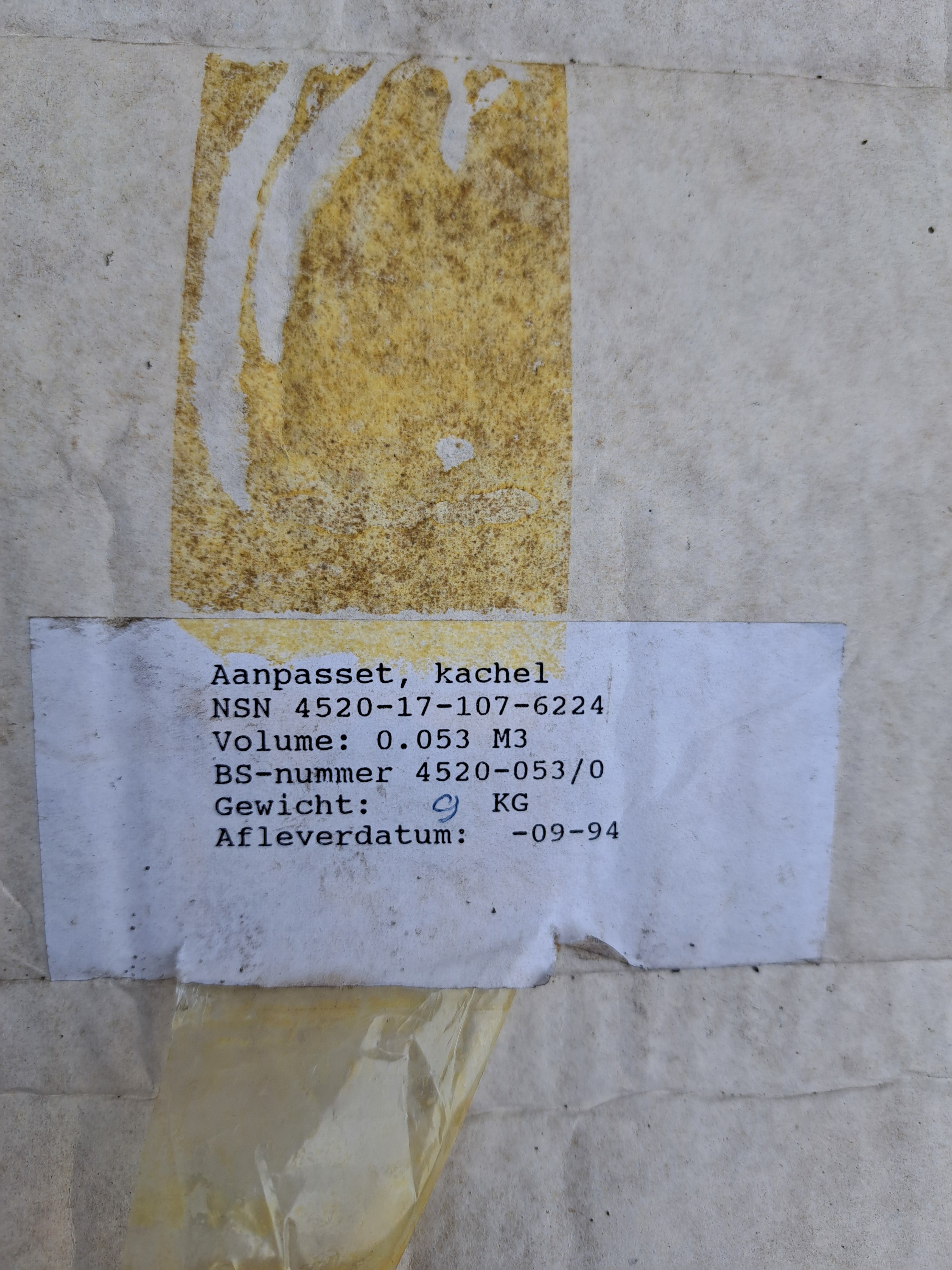 Complete kachelpijpenset 90mm - Nederlands Leger - Nieuw