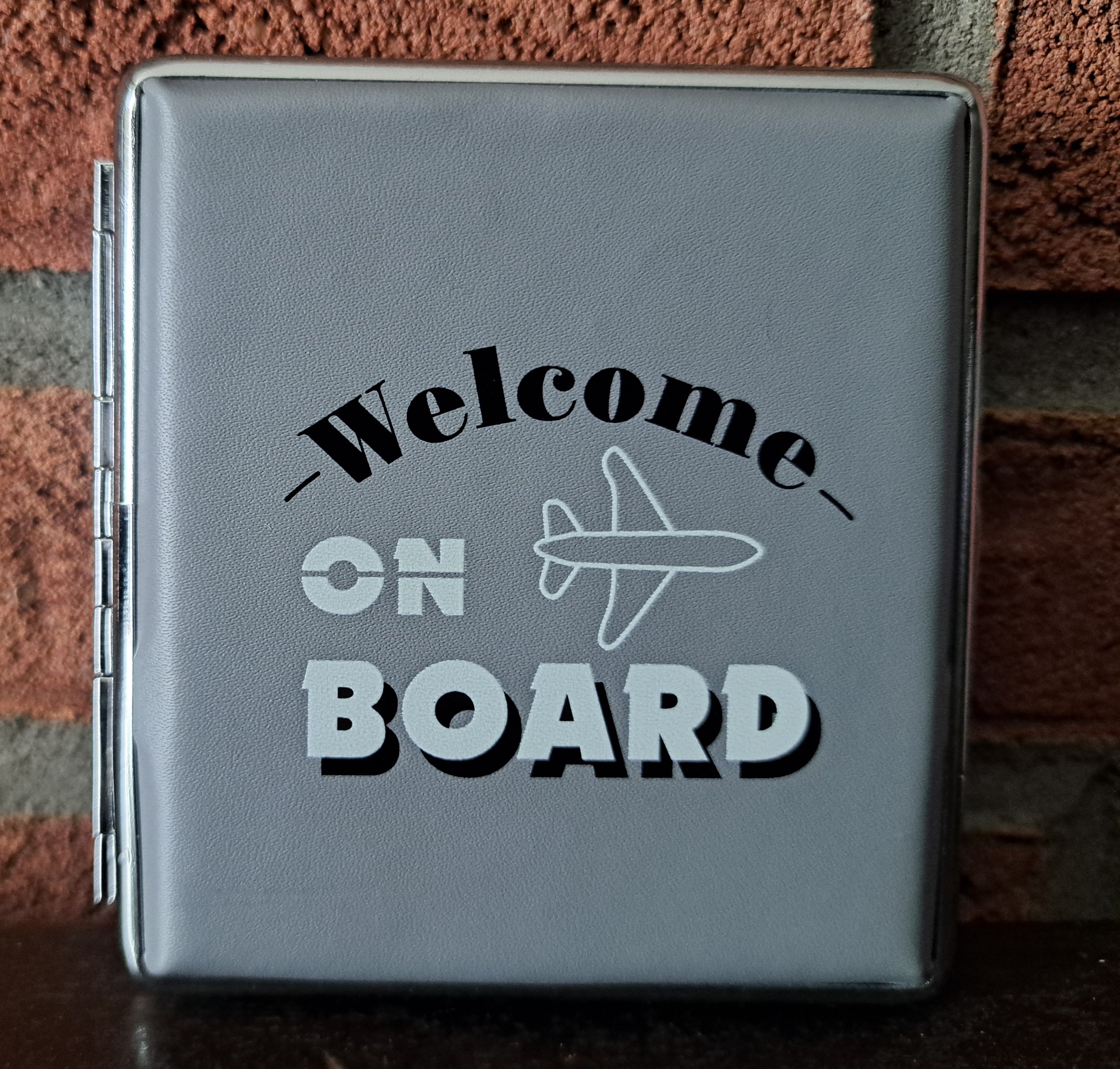 Stijlvol sigaretten doosje voor 20 sigaretten - Welcome on board
